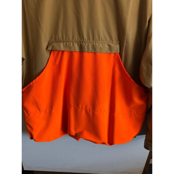 Game Winner‎ Sportswear Hunting Jacket Orange Quilted Corduroy Collar XL Mens - Picture 10 of 11